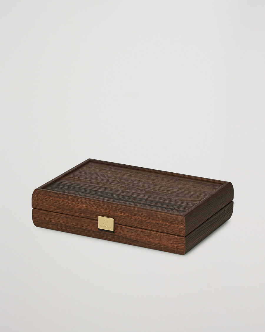 Uomini |  | Manopoulos | Wooden Card Case Dark Brown