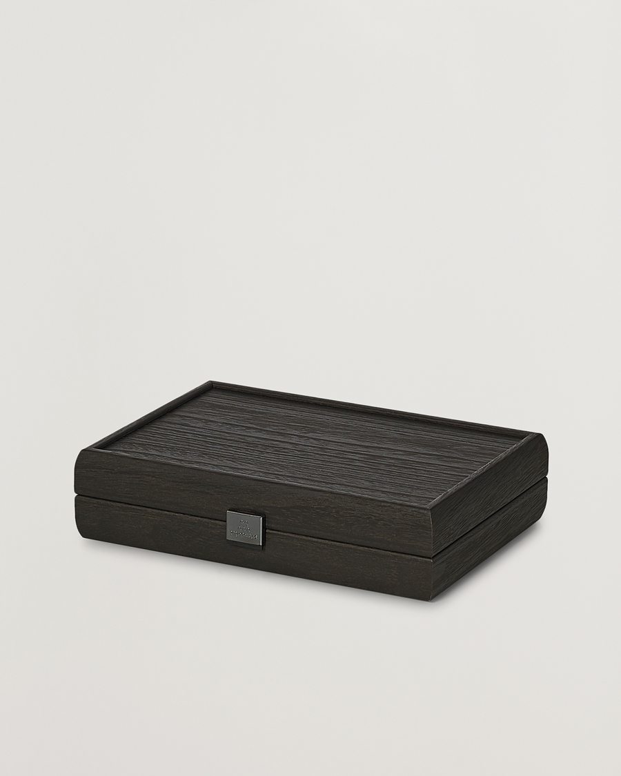 Uomini | Giochi | Manopoulos | Wooden Domino Case Black