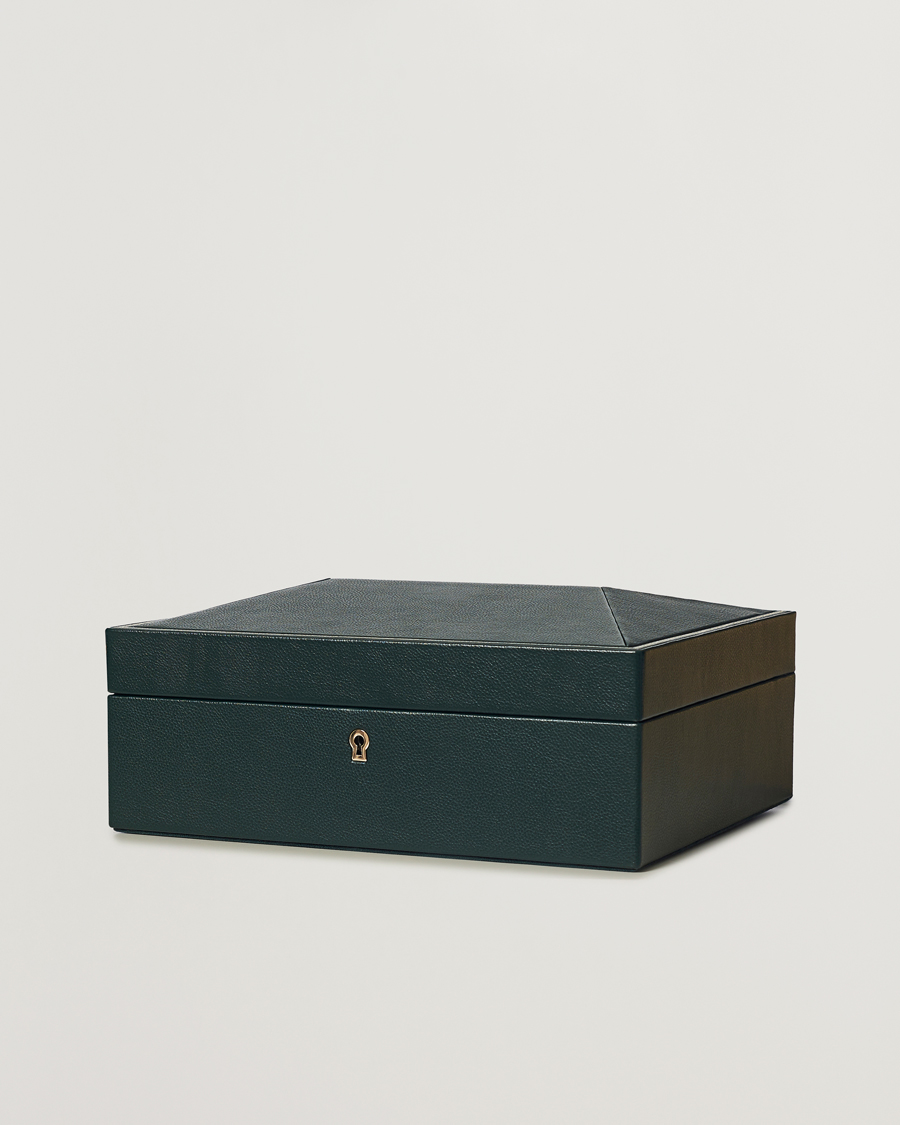 Uomini |  | WOLF | British Racing Green 8 Piece Watch Box