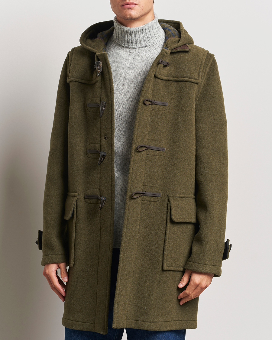 Uomini | Giacche invernali | Gloverall | Morris Duffle Coat Loden/Check