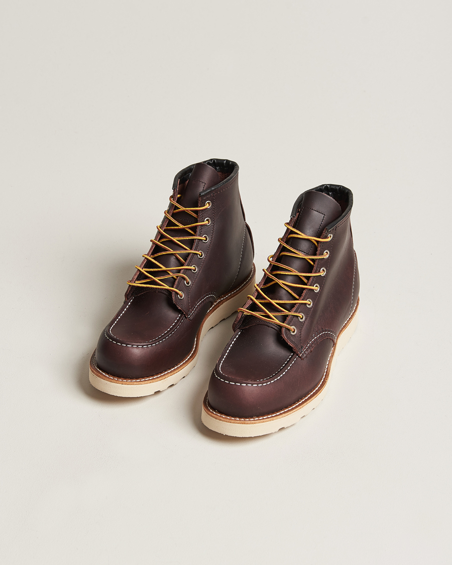 Uomini | Stivali | Red Wing Shoes | Moc Toe Boot Black Cherry Excalibur Leather