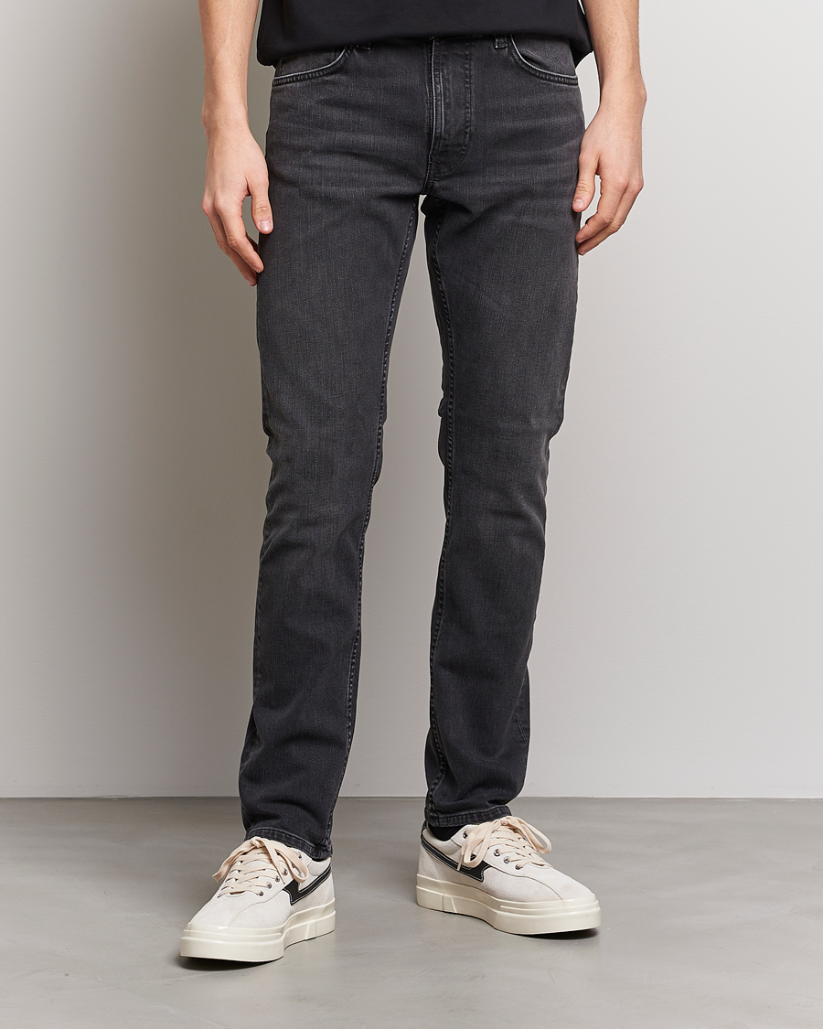 Uomini | Slim fit | Nudie Jeans | Lean Dean Jeans Black Eyes