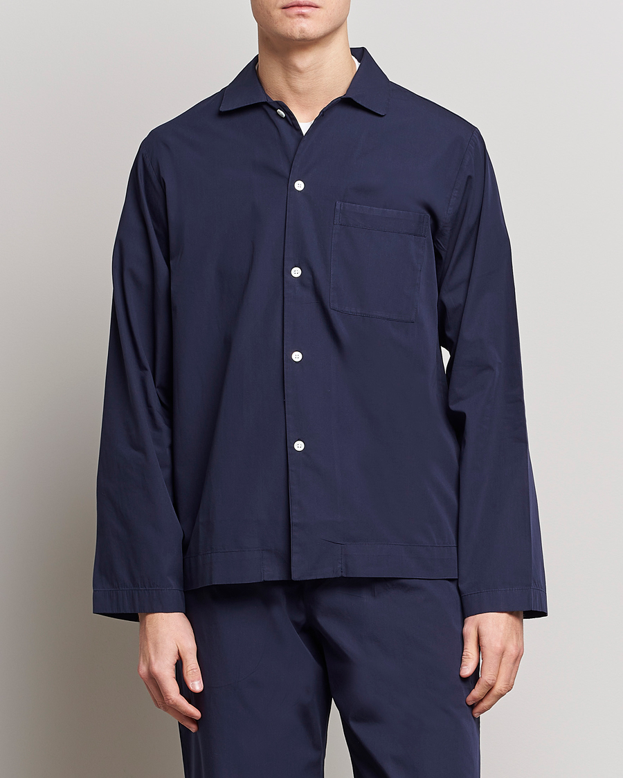 Uomini | Stile di vita | Tekla | Poplin Pyjama Shirt True Navy