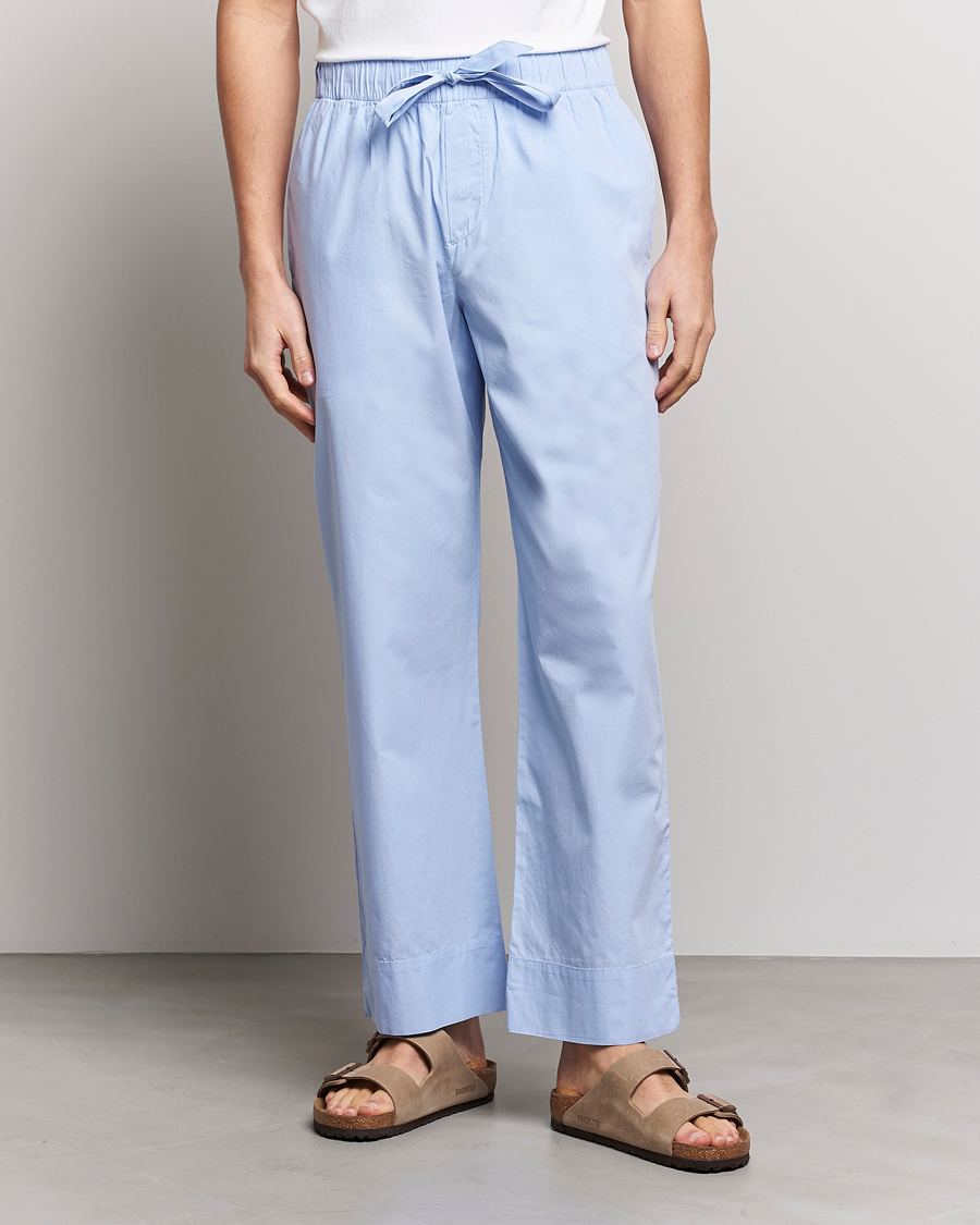 Uomini | Pantaloni pigiama | Tekla | Poplin Pyjama Pants Light Blue