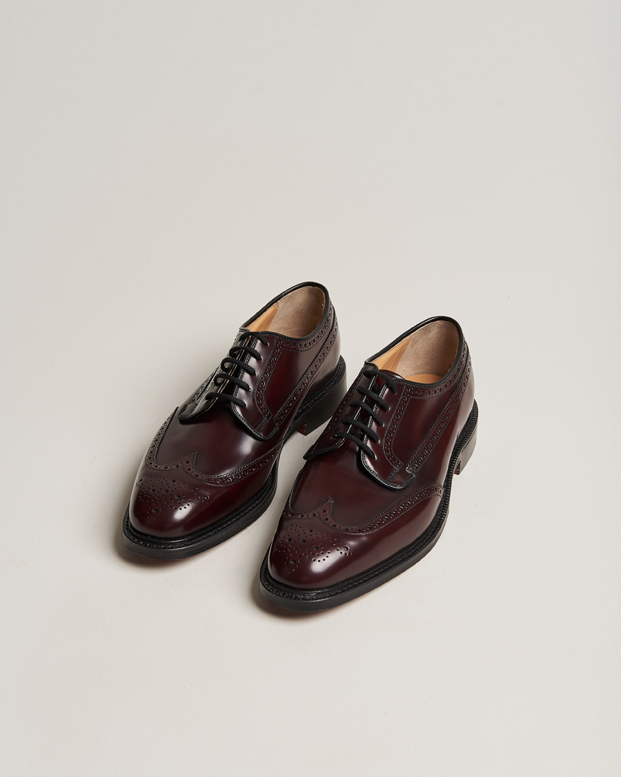 Uomini | Scarpe fatte a mano | Church\'s | Grafton Polished Binder Brogue Burgundy