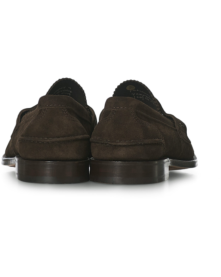 Uomini | Church's Pembrey Suede Penny Loafers Dark Brown | Church's | Pembrey Suede Penny Loafers Dark Brown