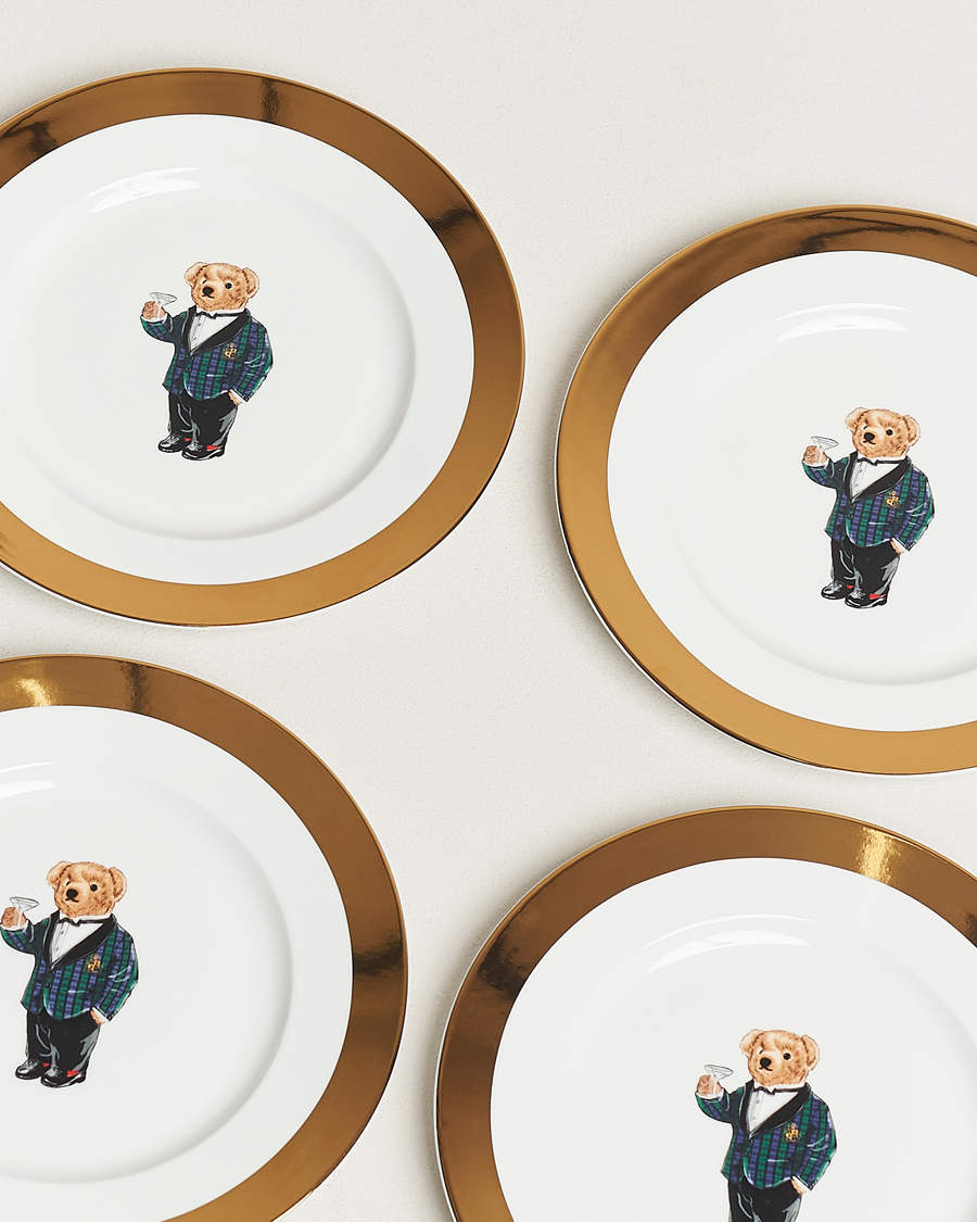 Uomini |  | Ralph Lauren Home | Thompson Polo Bear Dessert Plate Set