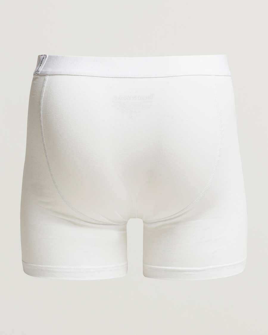 Uomini | Biacheria intima | Bread & Boxers | 3-Pack Long Boxer Brief White