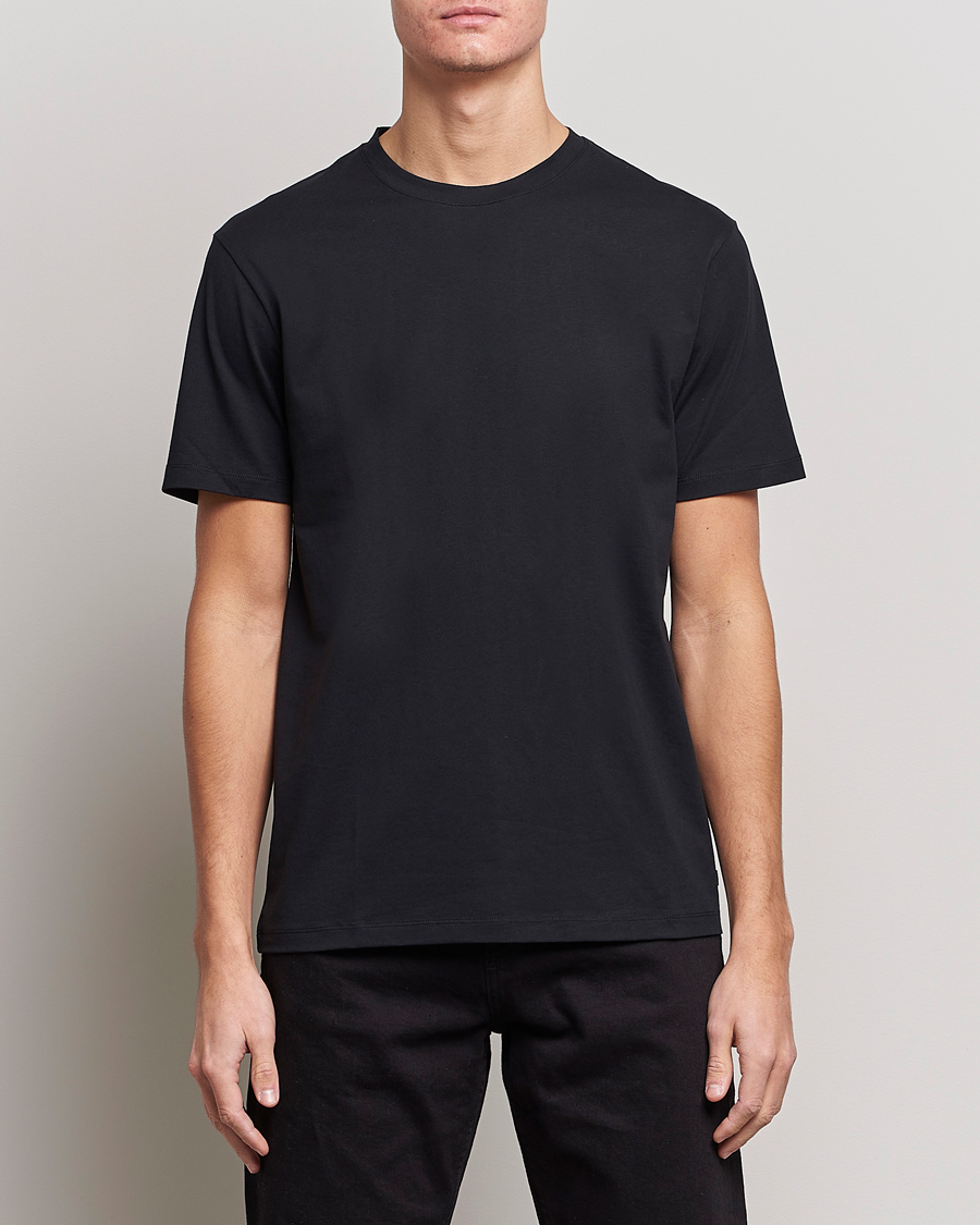 Uomini | Magliette nere | J.Lindeberg | Sid Cotton Crew Neck Tee Black