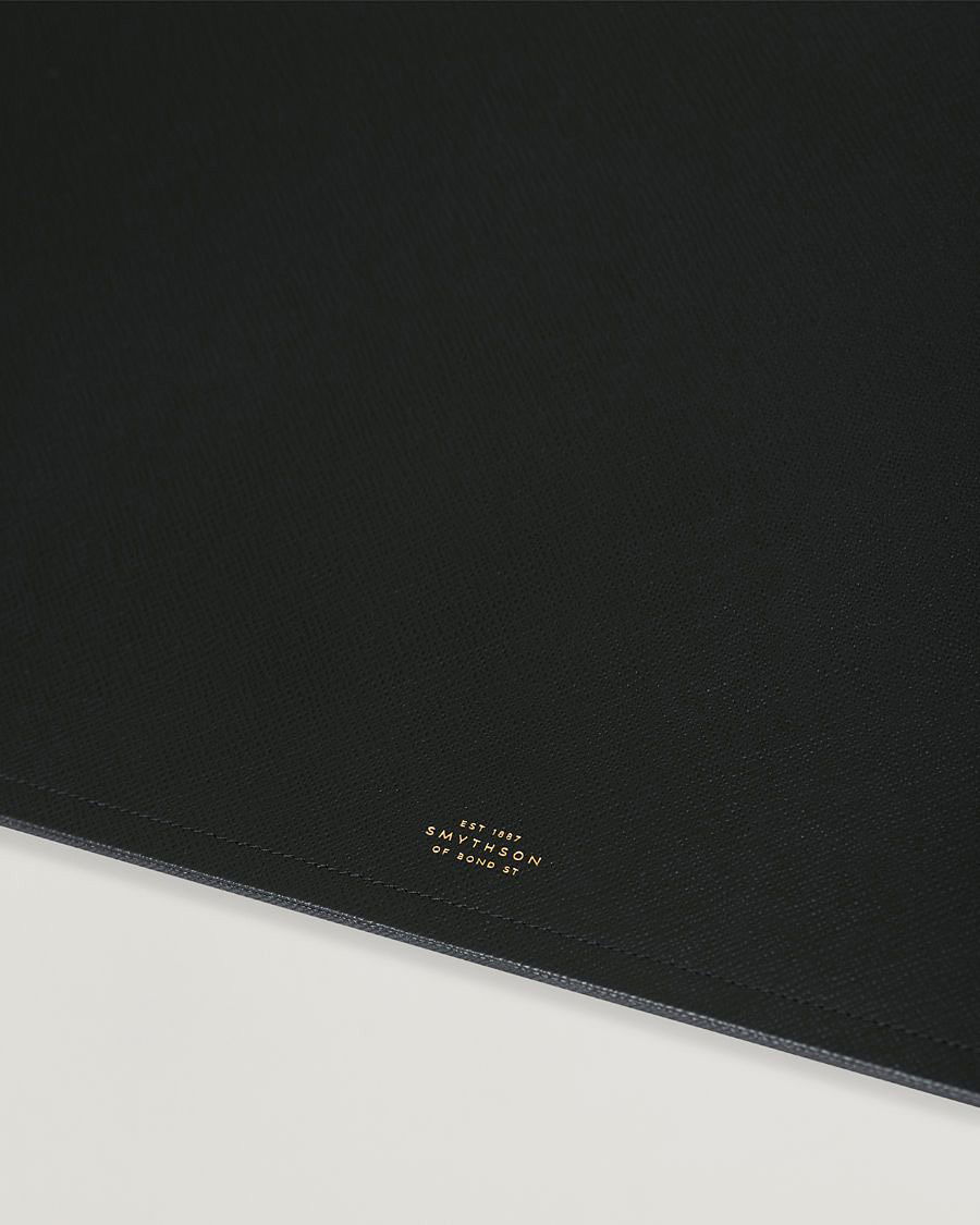 Uomini | Casa | Smythson | Panama Desk Mat Black