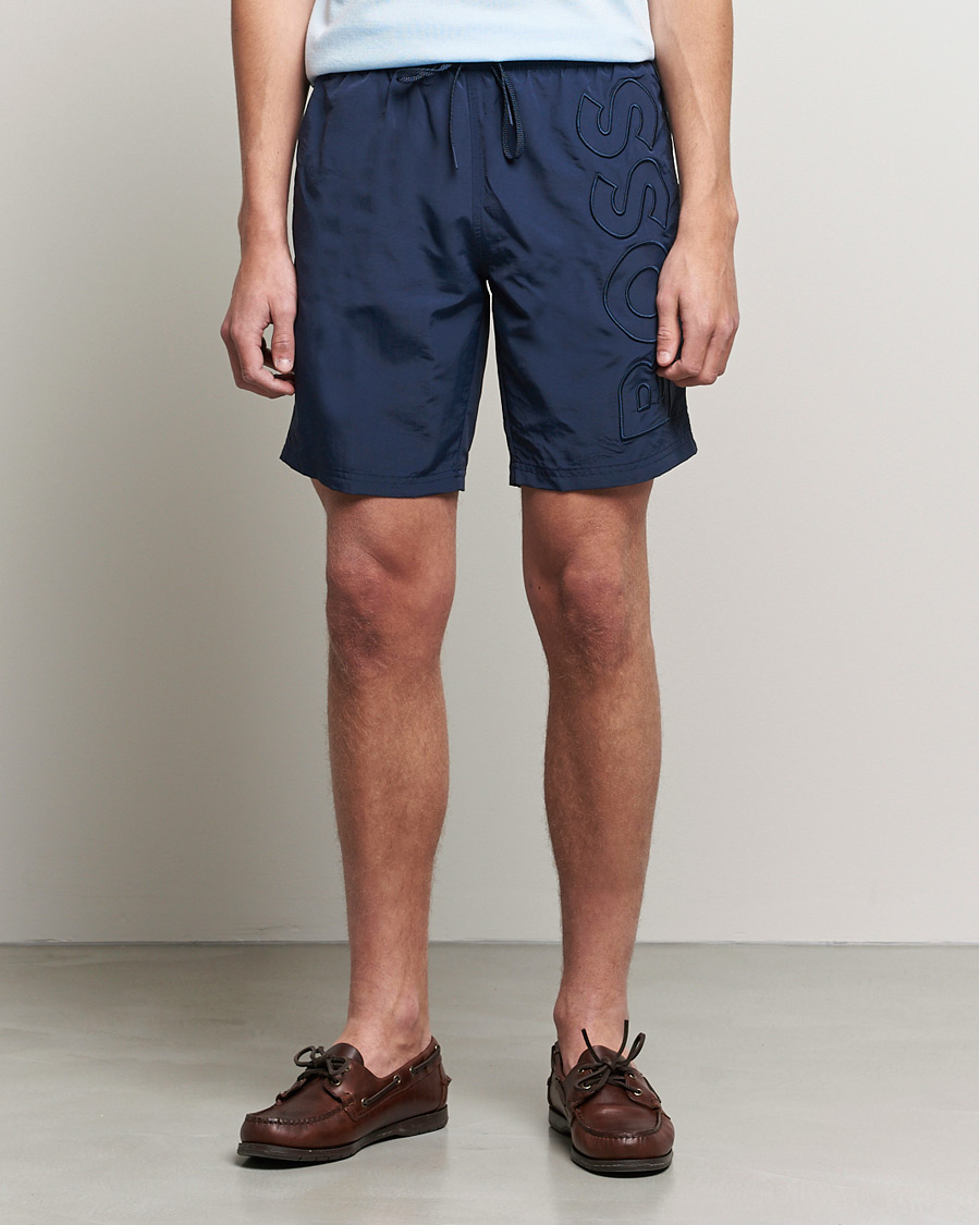 Uomini | Costumi da bagno con lacci | BOSS BLACK | Whale Swimshorts Navy