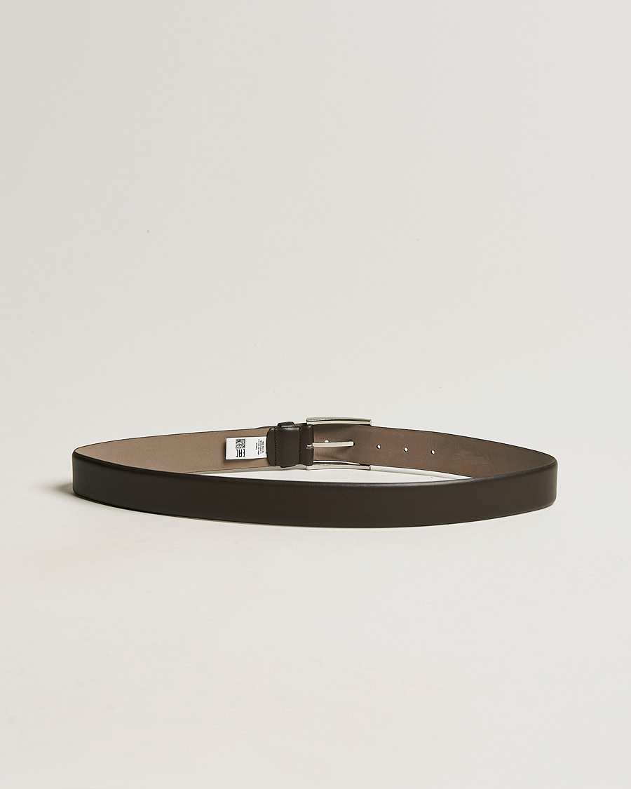 Uomini | Cinture | BOSS BLACK | Barnabie Leather Belt 3,5 cm Dark Brown