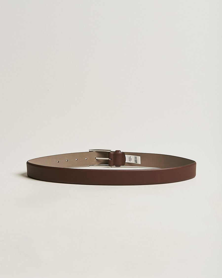 Uomini | Cinture | BOSS BLACK | Barnabie Leather Belt 3,5 cm Medium Brown