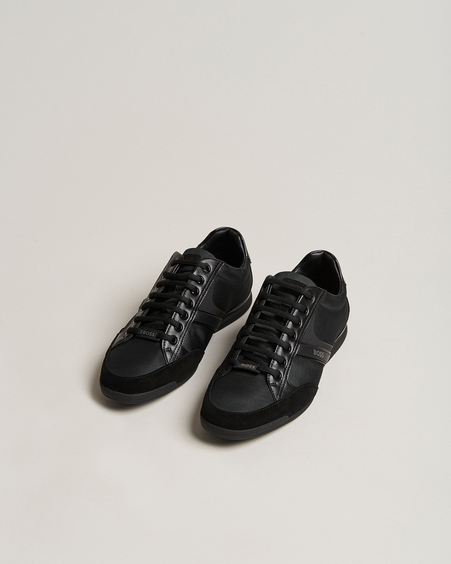 Uomini | BOSS GREEN | BOSS GREEN | Saturn Low Sneaker Black