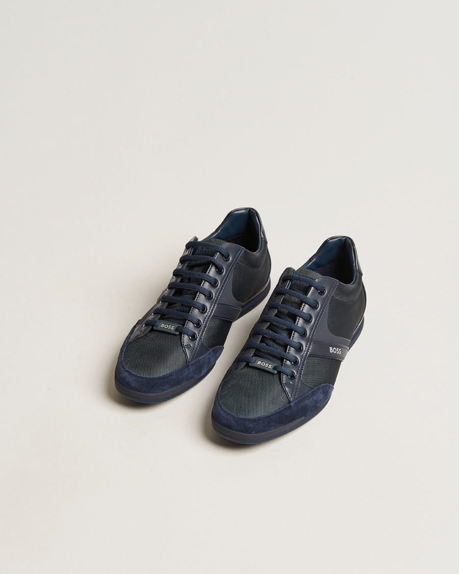 Uomini | BOSS GREEN | BOSS GREEN | Saturn Low Sneaker Navy