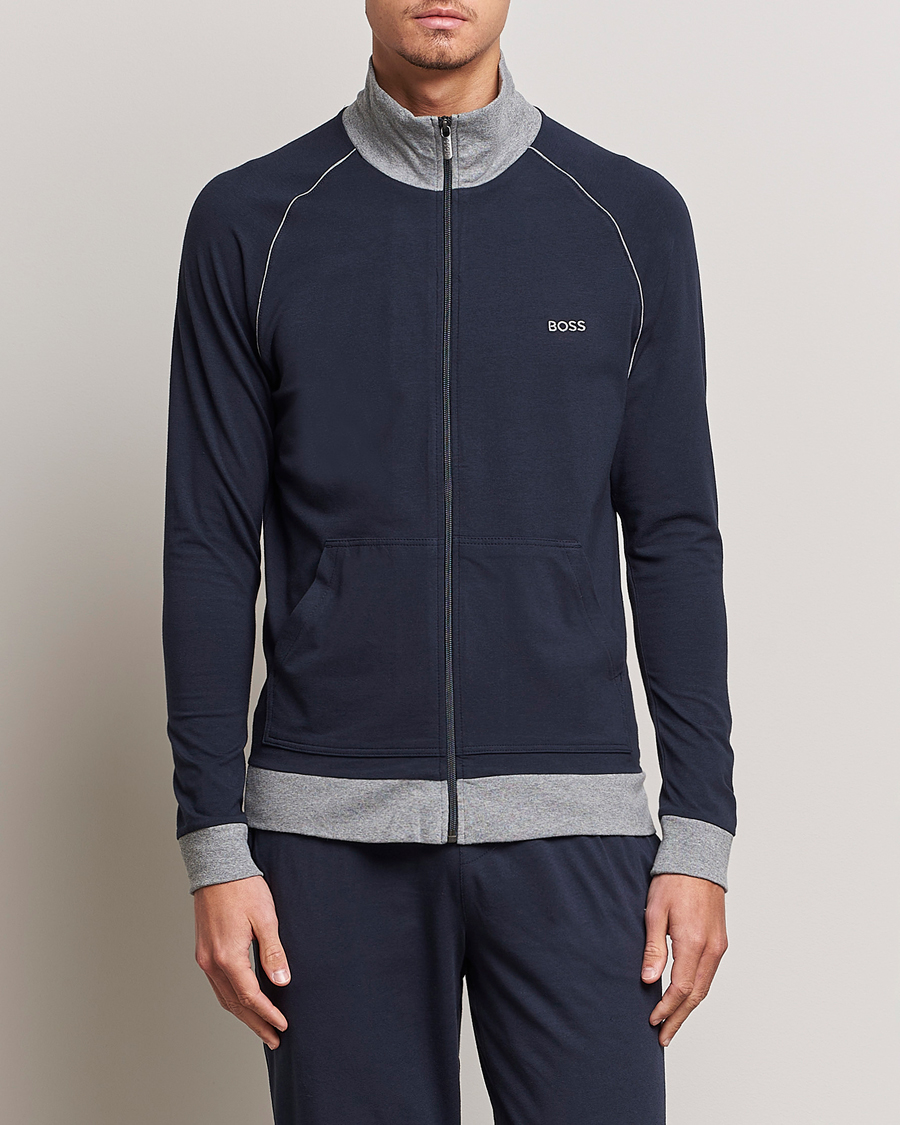 Uomini | Full-zip | BOSS BLACK | Mix & Match Full Zip Jacket Dark Blue