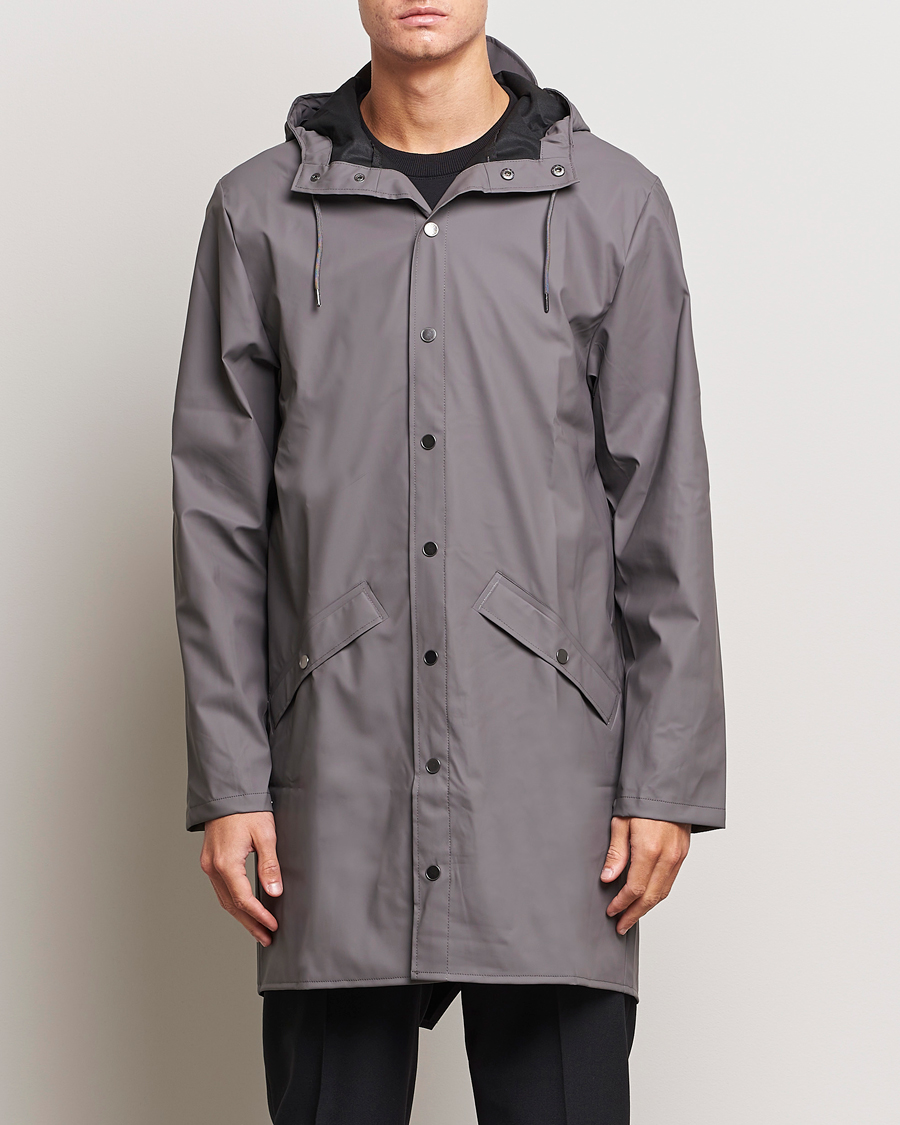 Uomini | Incontra la pioggia con stile | RAINS | Long Jacket Grey