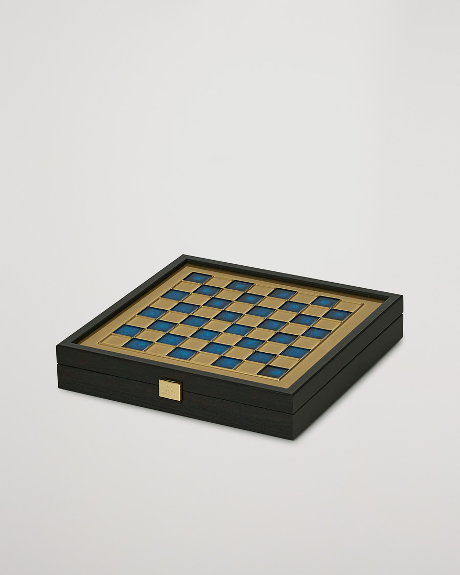 Uomini | Per l'amante della casa | Manopoulos | Greek Roman Period Chess Set Blue