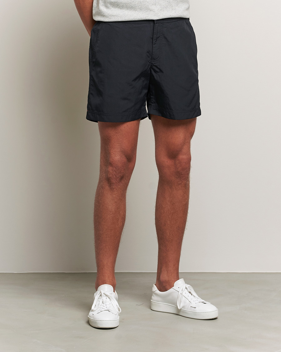 Uomini | Best of British | Orlebar Brown | Bulldog Medium Length Swim Shorts Black