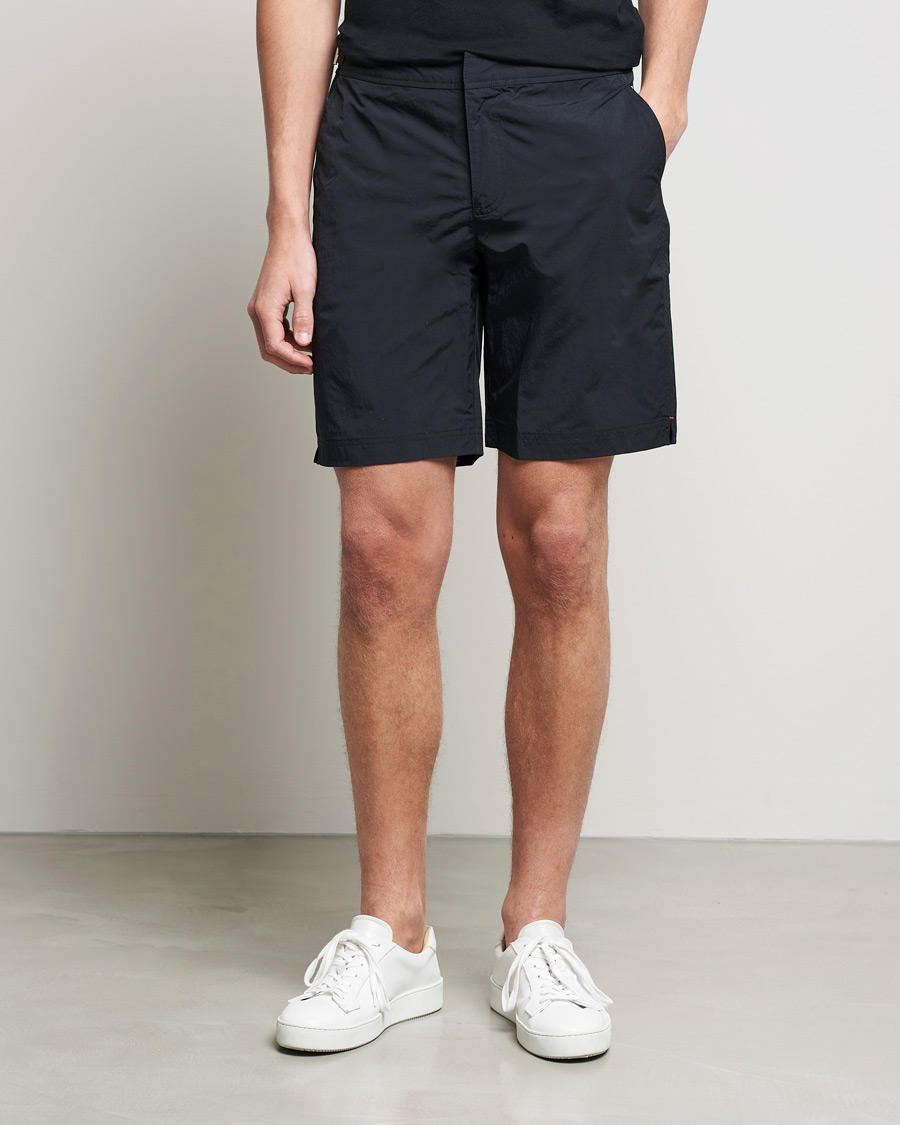 Uomini | Best of British | Orlebar Brown | Dane III Long Leg Swim Shorts Black