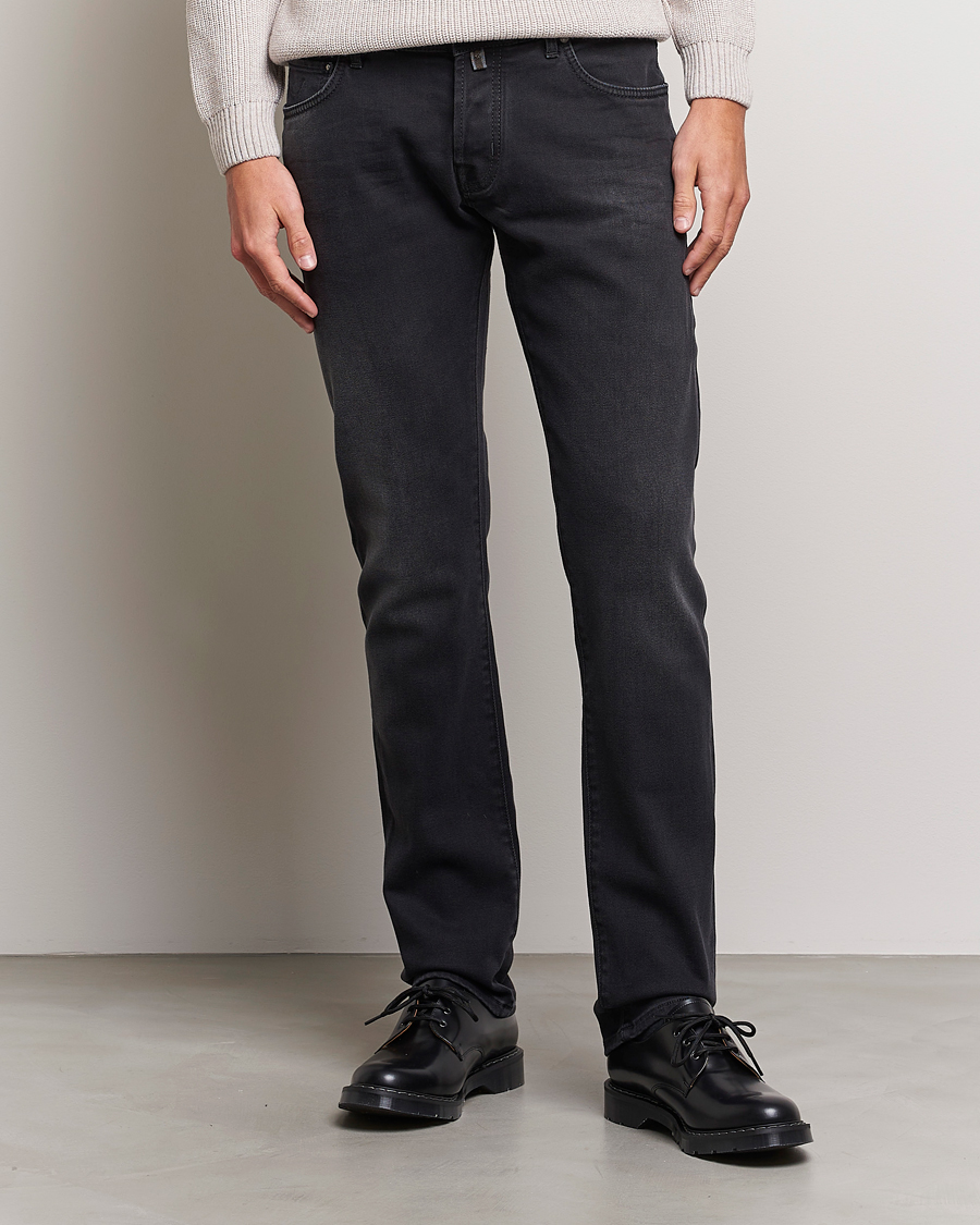 Uomini | Slim fit | Jacob Cohën | Nick 622 Slim Fit Stretch Jeans Black Dark Stone