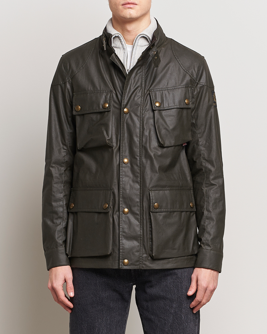 Uomini | Giacche cerate | Belstaff | Fieldmaster Waxed Jacket Faded Olive