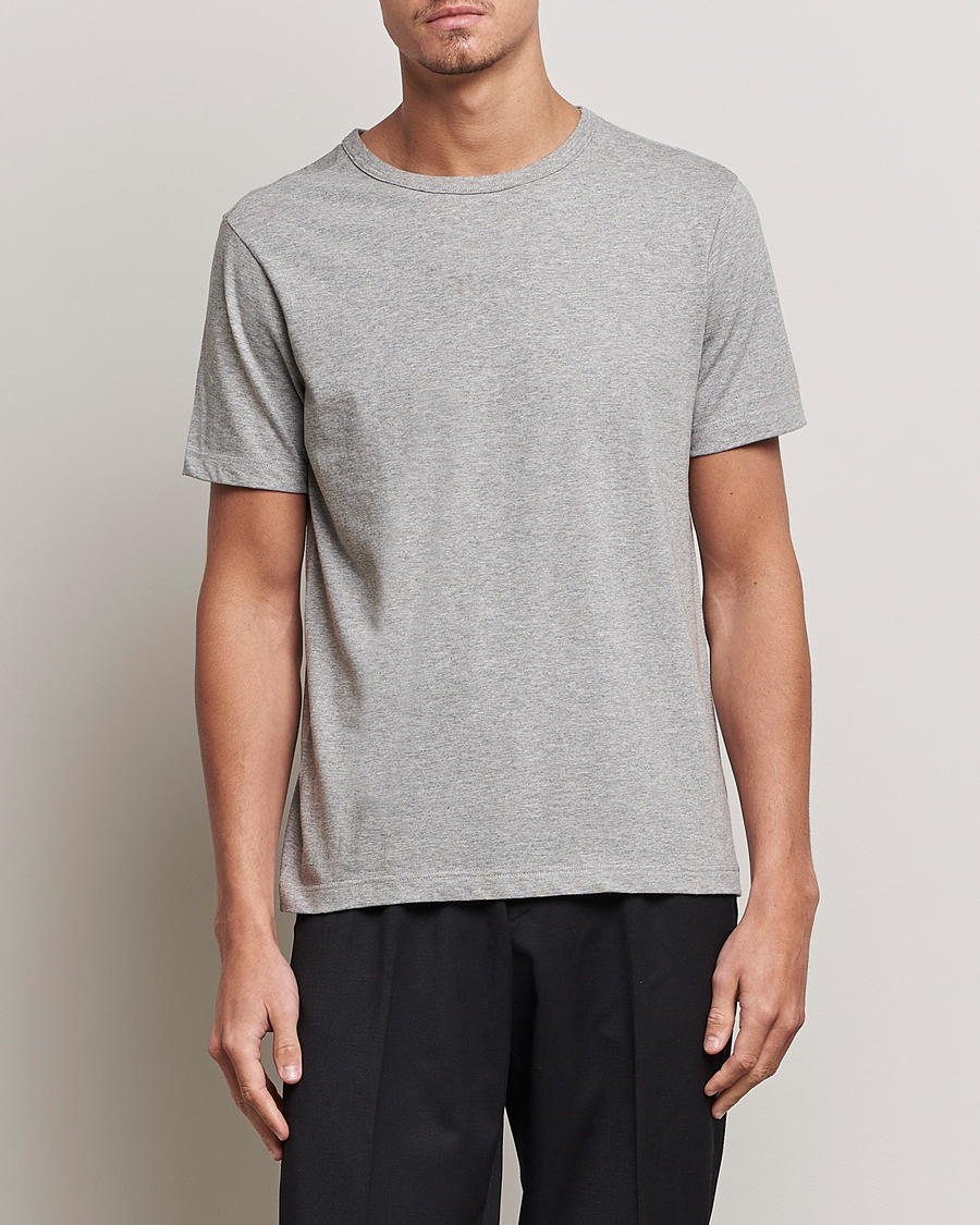 Uomini | Contemporary Creators | Merz b. Schwanen | 1950s Classic Loopwheeled T-Shirt Grey Melange