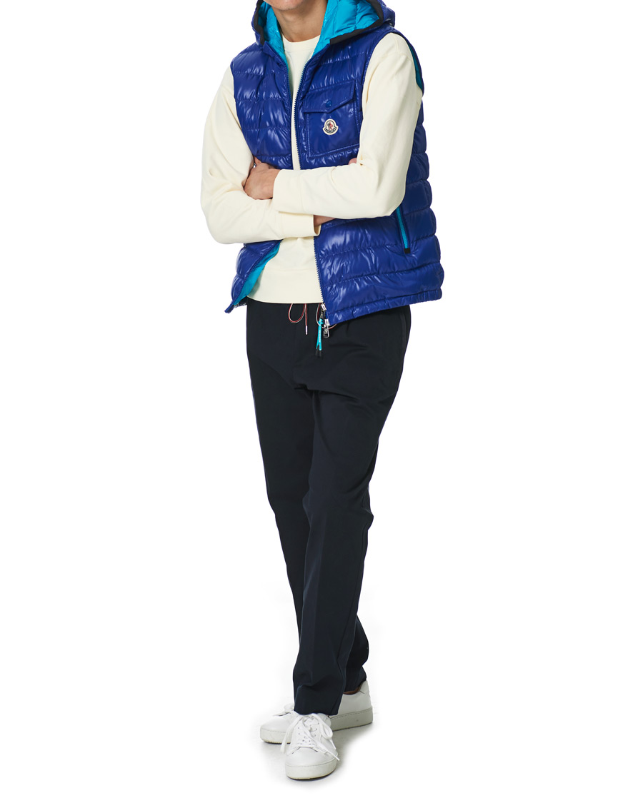 Uomini | Giacche | Moncler | Ragot Hooded Down Vest Blue