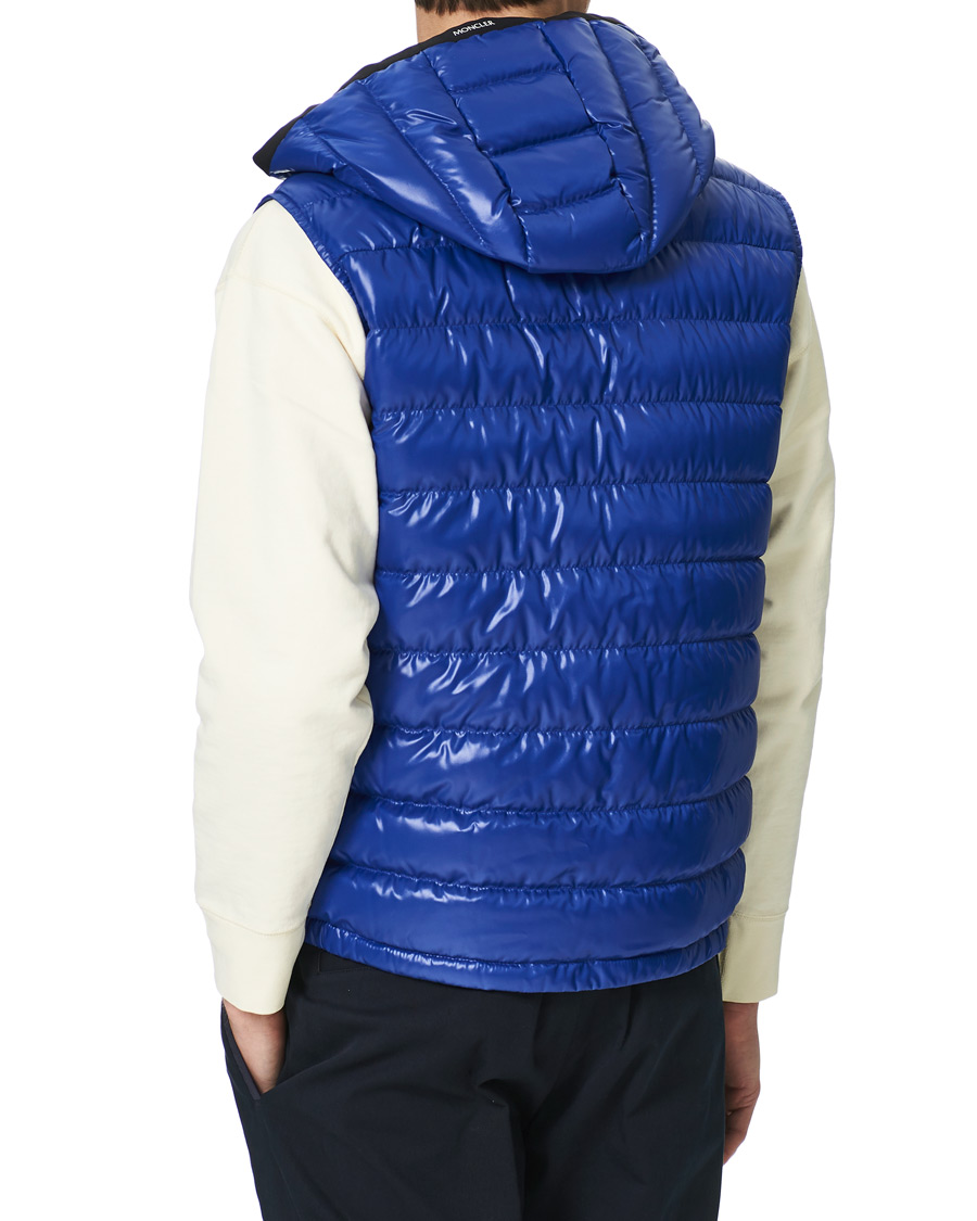 Uomini | Giacche | Moncler | Ragot Hooded Down Vest Blue