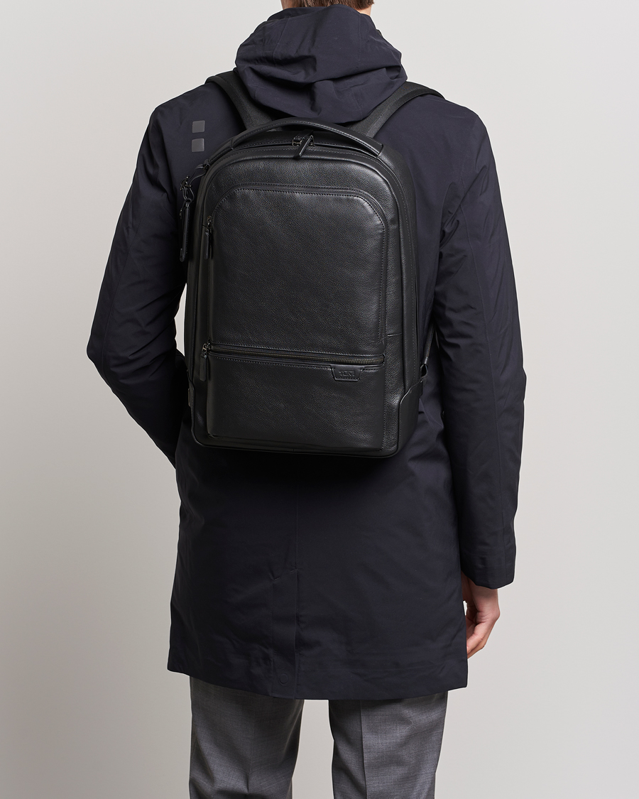 Uomini | Formal Wear | TUMI | Harrison Bradner Leather Backpack Black