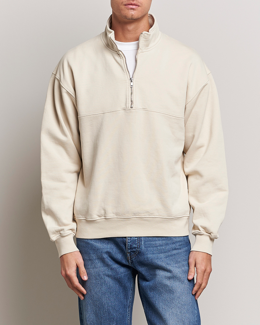 Uomini |  | Colorful Standard | Classic Organic Half-Zip Ivory White