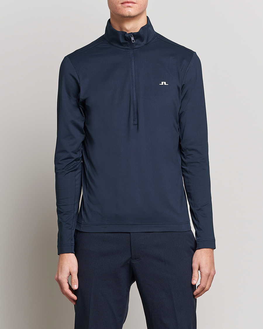 Uomini |  | J.Lindeberg | Luke Jersey Half Zip Navy