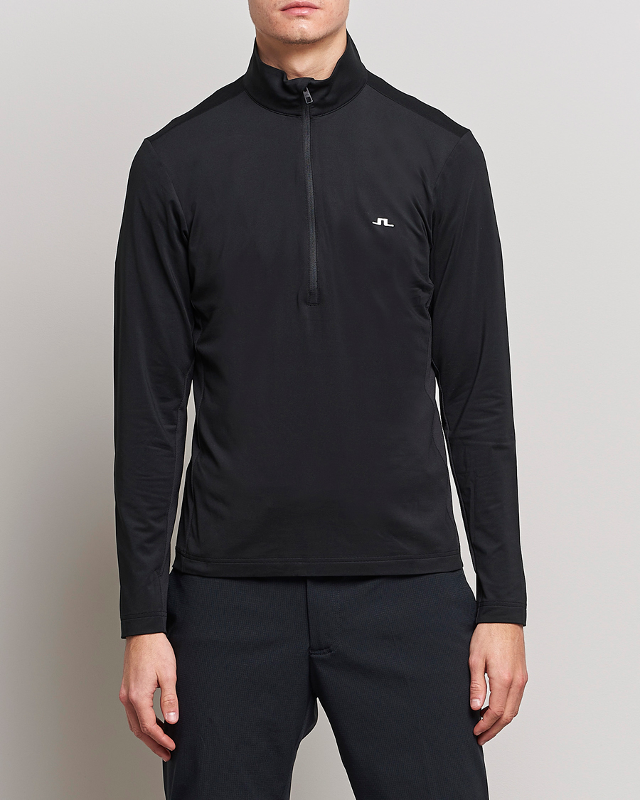 Uomini | Half-zip | J.Lindeberg | Luke Jersey Half Zip Black