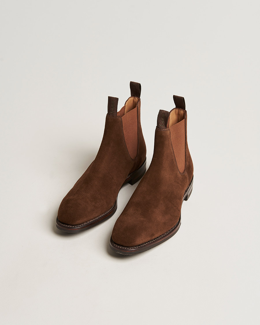 Uomini | Scarpe scamosciate | Loake 1880 | Chatsworth Chelsea Boot Tobacco Suede