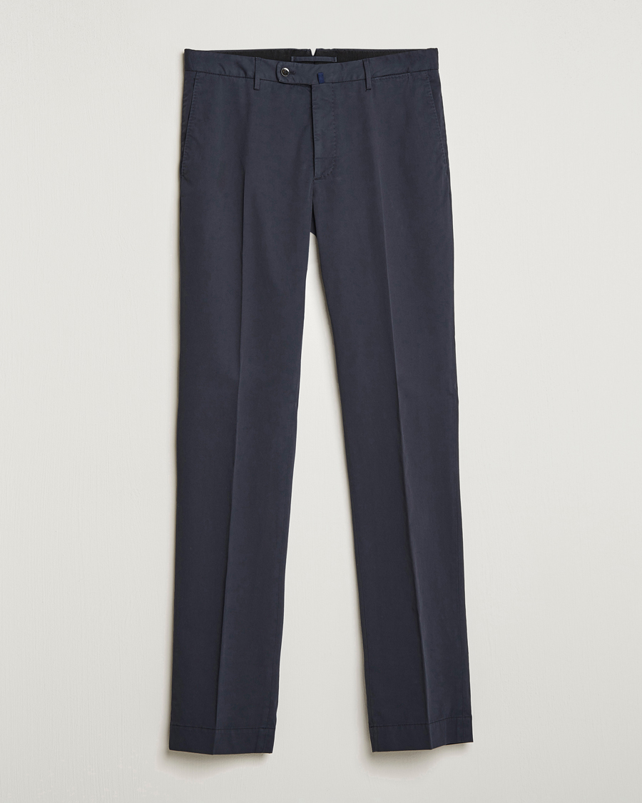 Uomini | Pantaloni | Incotex | Regular Fit Comfort Chinos Navy