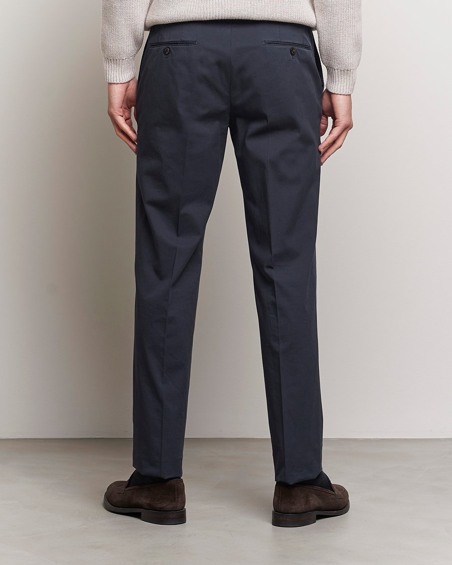 Uomini | Pantaloni | Incotex | Regular Fit Comfort Chinos Navy