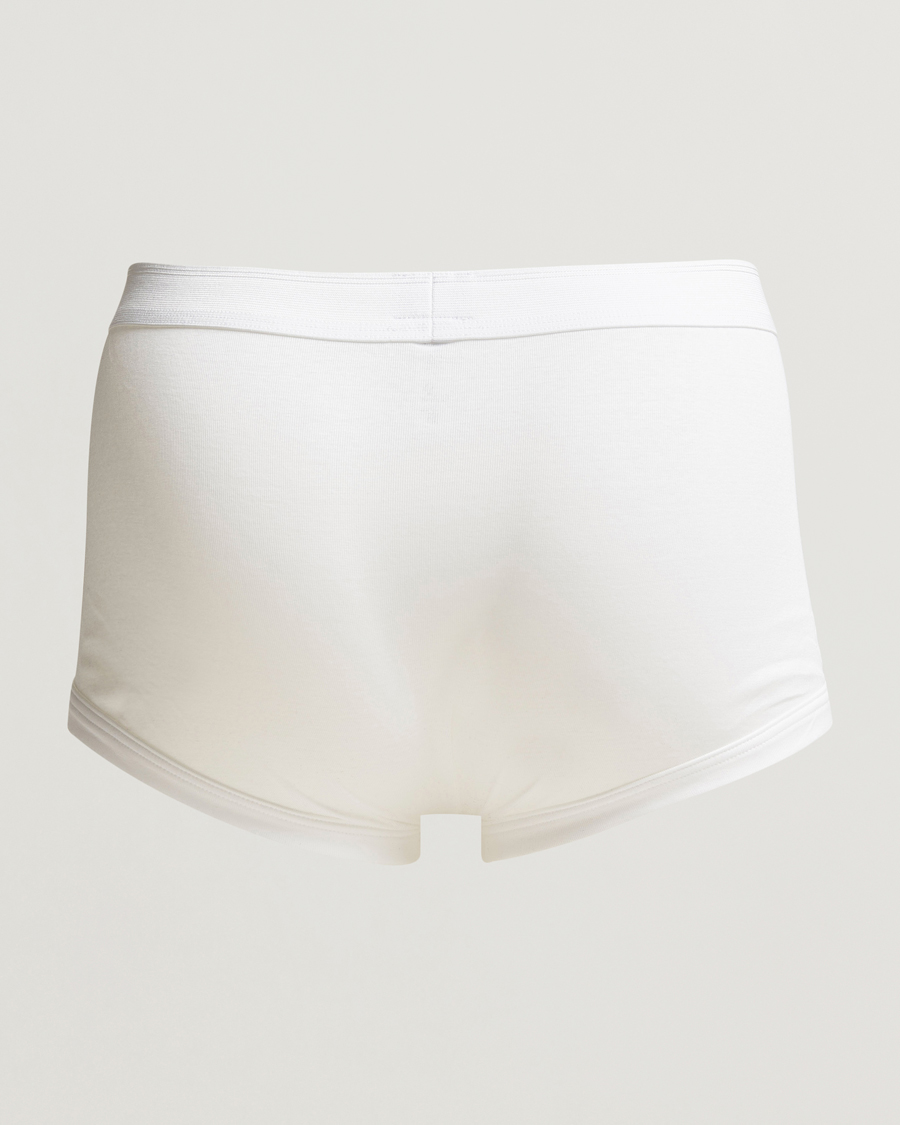 Uomini |  | Zimmerli of Switzerland | Mercerized Cotton Boxer Briefs White