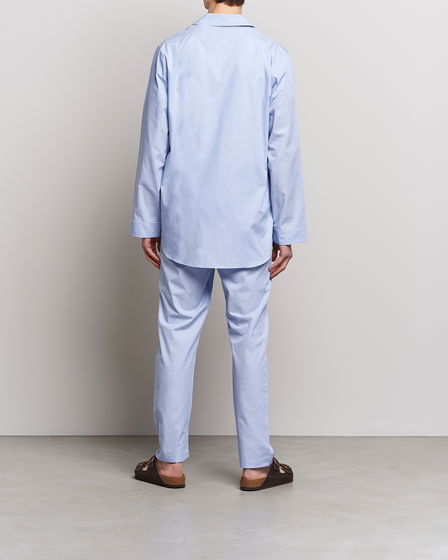 Uomini | Zimmerli of Switzerland | Zimmerli of Switzerland | Mercerized Cotton Pyjamas Light Blue