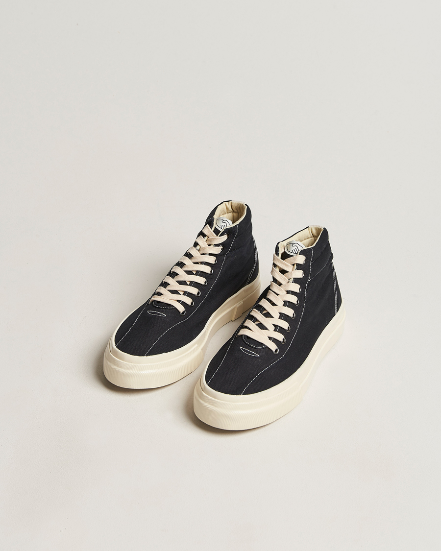Uomini | Stepney Workers Club Varden High Top Canvas Sneaker Black | Stepney Workers Club | Varden High Top Canvas Sneaker Black