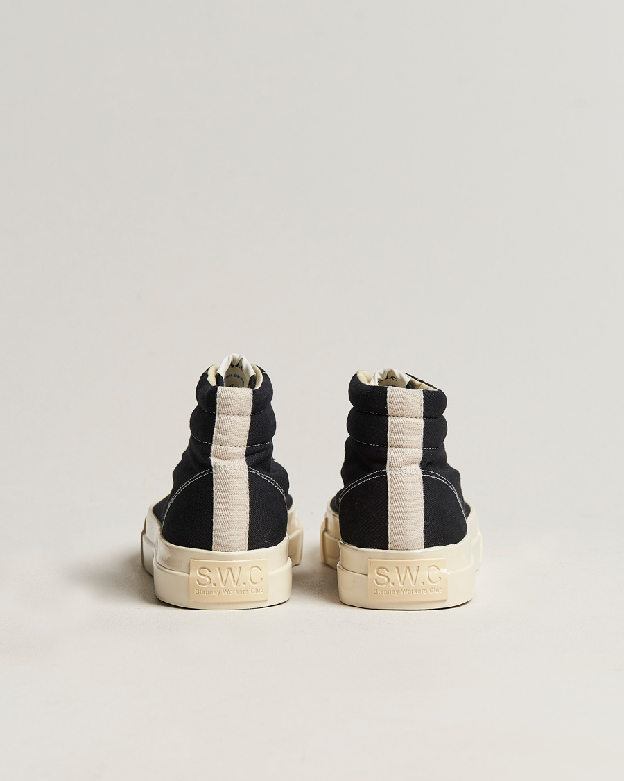 Uomini | Stepney Workers Club Varden High Top Canvas Sneaker Black | Stepney Workers Club | Varden High Top Canvas Sneaker Black