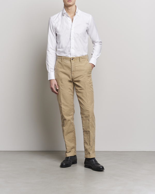 Uomini | Camicie | A Day's March | Abu Linen Shirt Seaweed