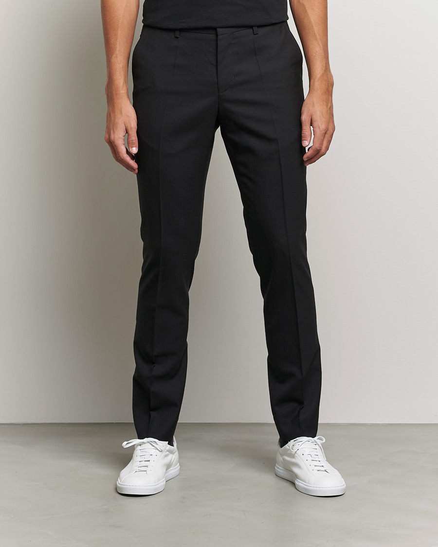 Uomini | Pantaloni | Filippa K | Liam Cool Wool Slacks  Black