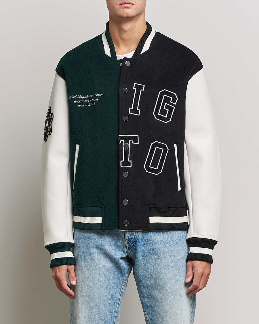 Uomini | Giacche | Axel Arigato | Offense Varsity Jacket College Green/Black
