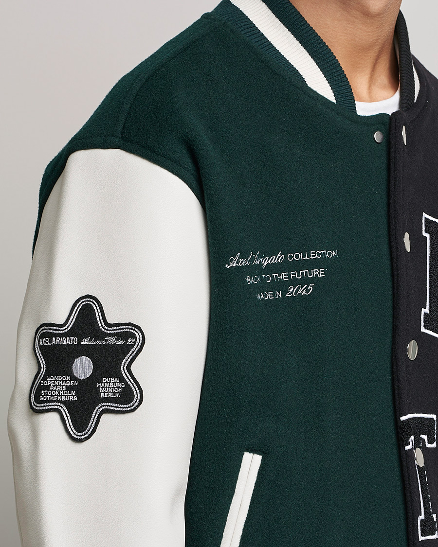 Uomini | Giacche | Axel Arigato | Offense Varsity Jacket College Green/Black