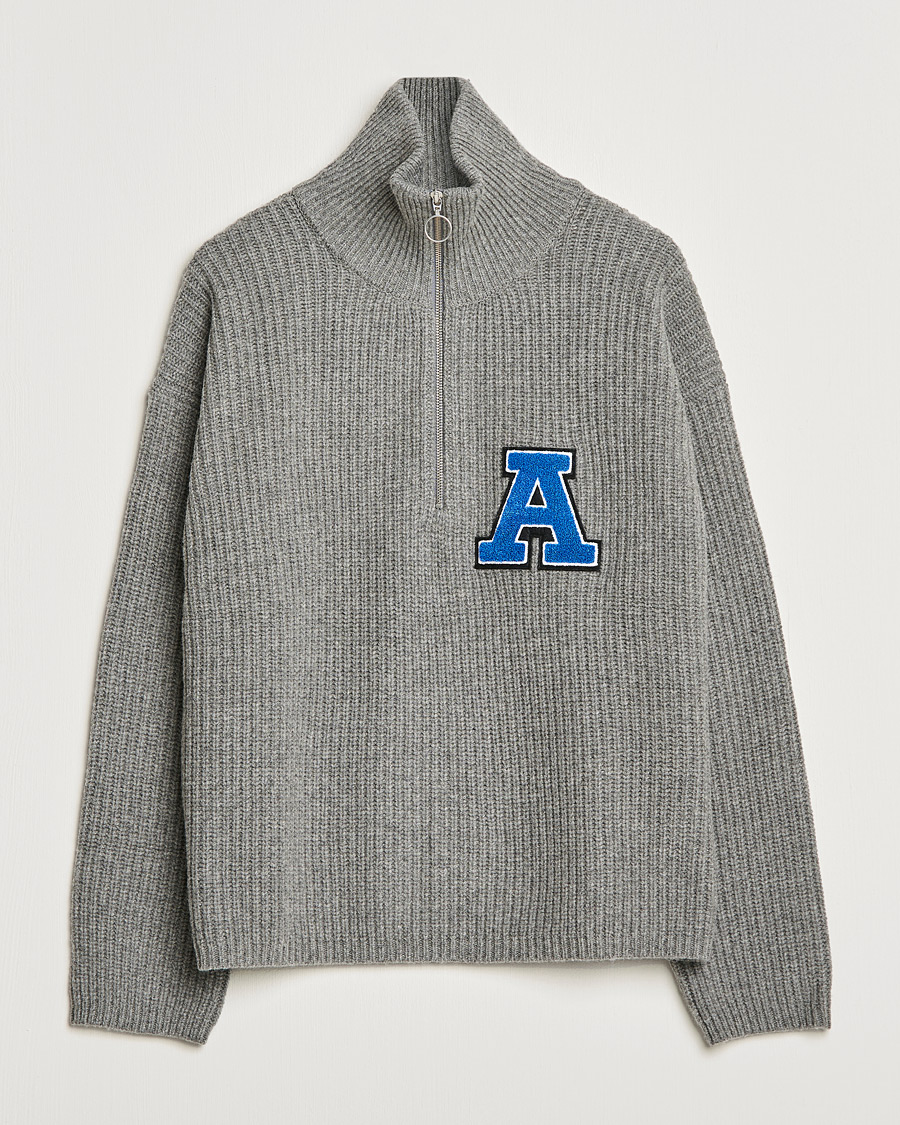 Uomini | Maglieria | Axel Arigato | Team Half Zip Sweater Grey