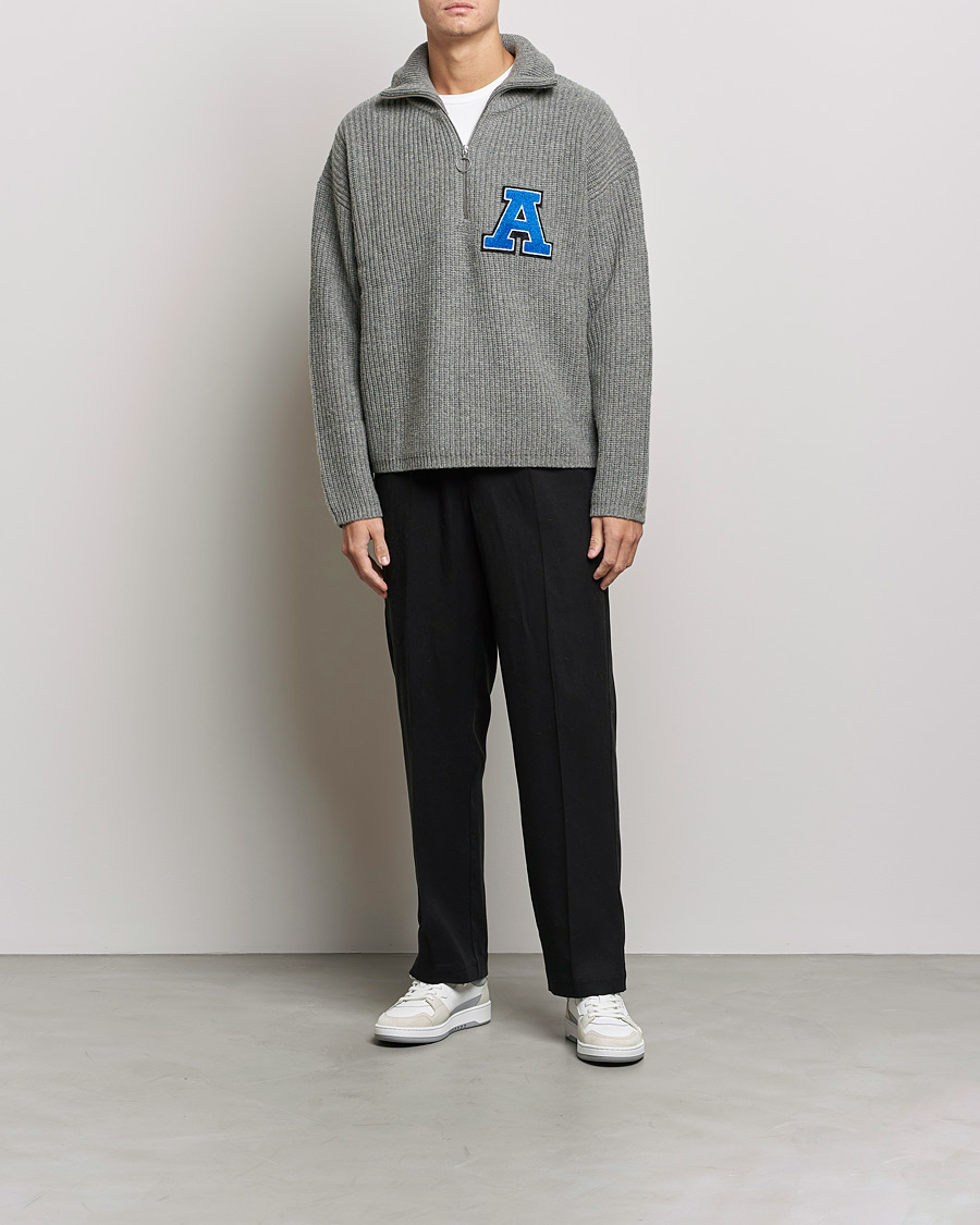 Uomini | Maglieria | Axel Arigato | Team Half Zip Sweater Grey