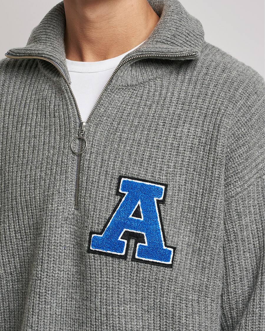 Uomini | Maglieria | Axel Arigato | Team Half Zip Sweater Grey
