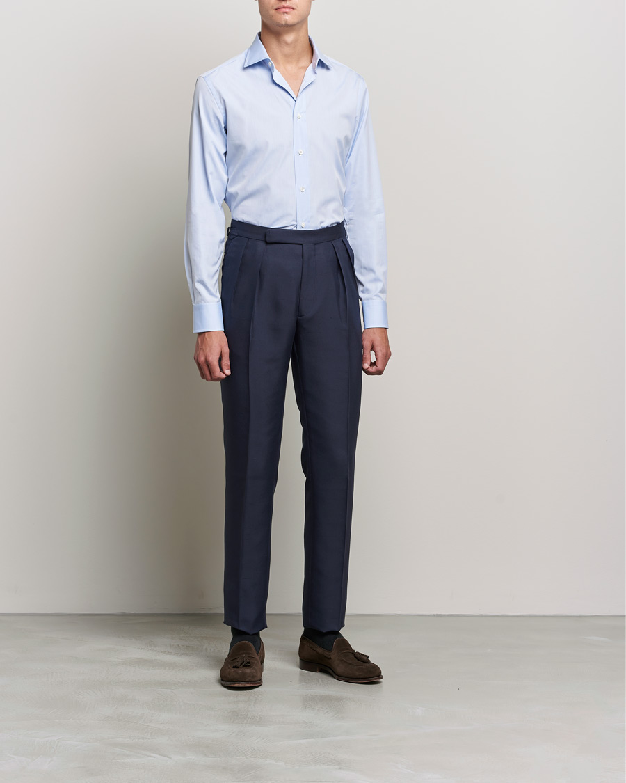 Uomini | Camicie | Brioni | Slim Fit Dress Shirt Light Blue