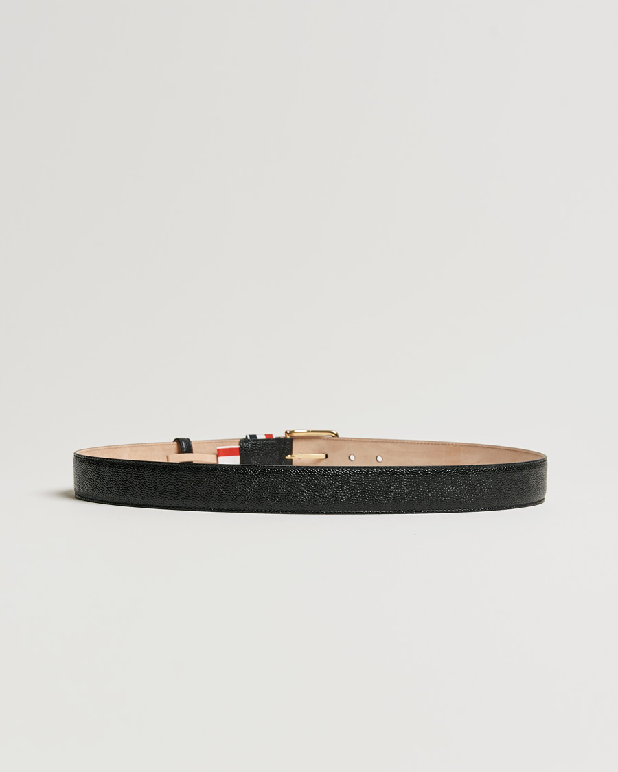 Uomini |  | Thom Browne | Grain Leather Belt Black