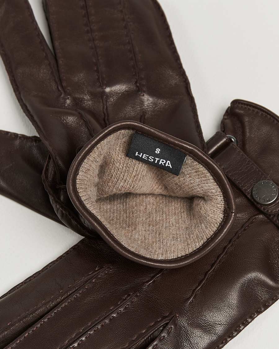 Uomini | Accessori | Hestra | Jake Wool Lined Buckle Glove Espresso